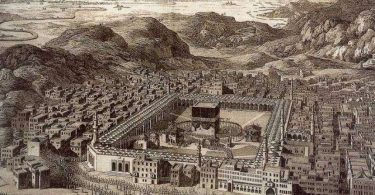 Pemandangan kota Makkah pada abad ke 11 Masehi.