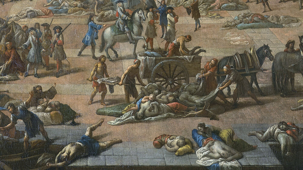 wabah Black Death oleh Serre Michel (1658-1733)